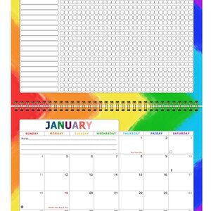 2027 Monthly Desktop/Wall Calendar/Planner - Habit Tracker - (Edition #028)